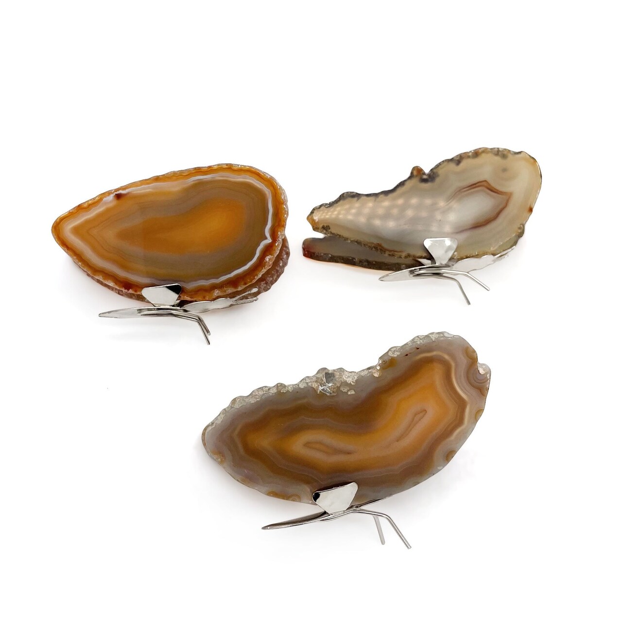 Agate Slice Butterfly, Natural Agate Décor, Butterfly Wing Home Décor, Agate Geode, Natural Gemstone Butterfly
